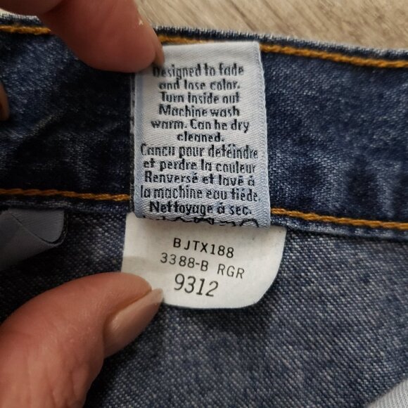 Vintage Calvin Klein High Rise Wide Leg Mom Jeans Sz 5 - Picture 8 of 9